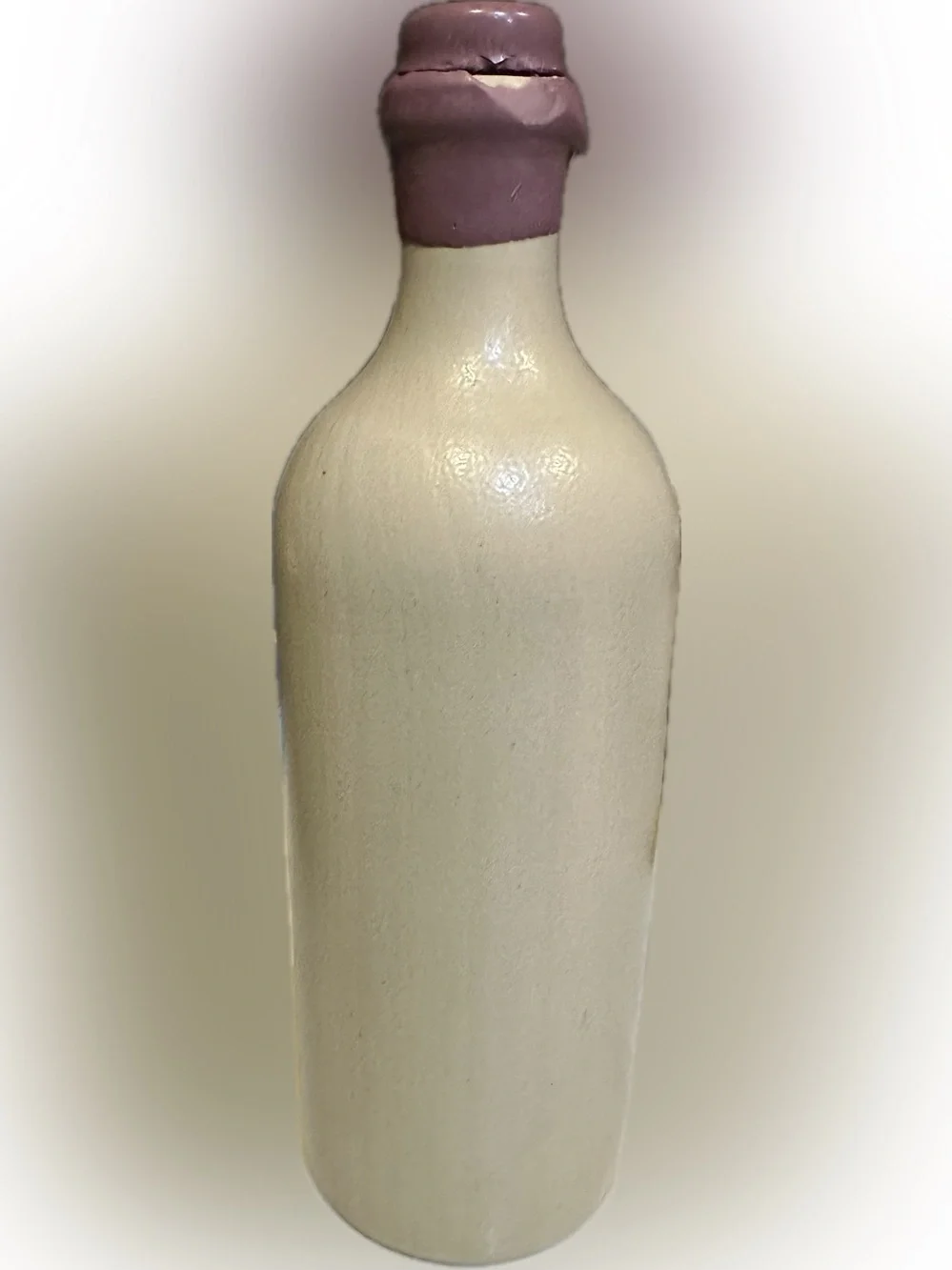 VTG MKM CROCK WINE BEER ALE CIDER VINEGAR CERAMIC CORK BOTTLE VASE CREAM GRAY .7